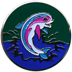 Dolphin Blue Wave Golf Ball Marker