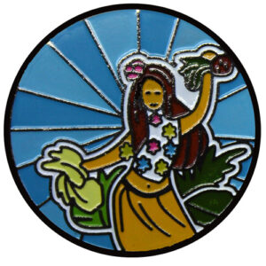 Luau Lady Golf Ball Marker