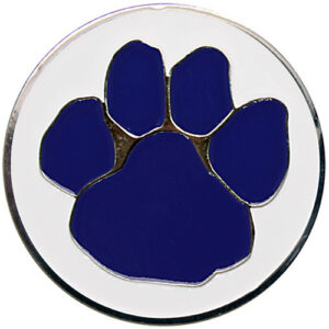 Blue & White Paw Golf Ball Marker