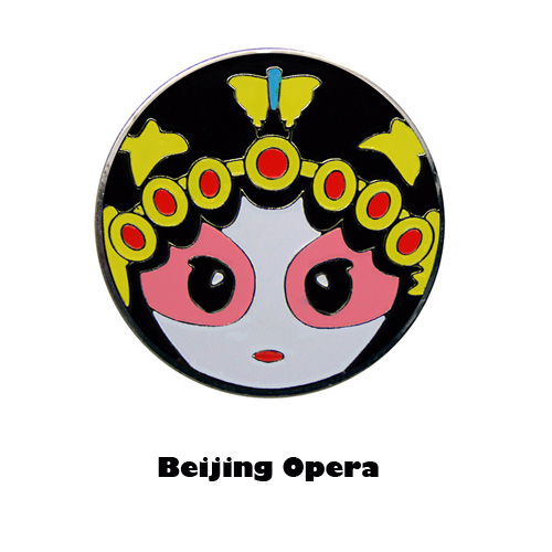 Beijing Opera Themed Ball Markers