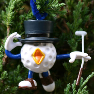 Birdie Christmas Golf Ball Ornament