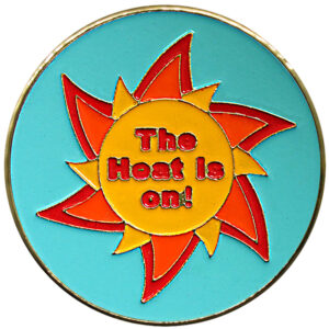 The heat is on golf ball marker