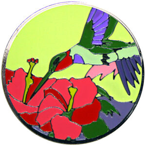 Jeweled Hibiscus ball marker