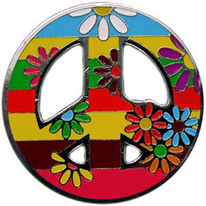 Rainbow Peace Love Golf Ball Marker