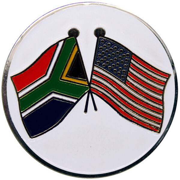 South Africa-USA Flag Ball Marker